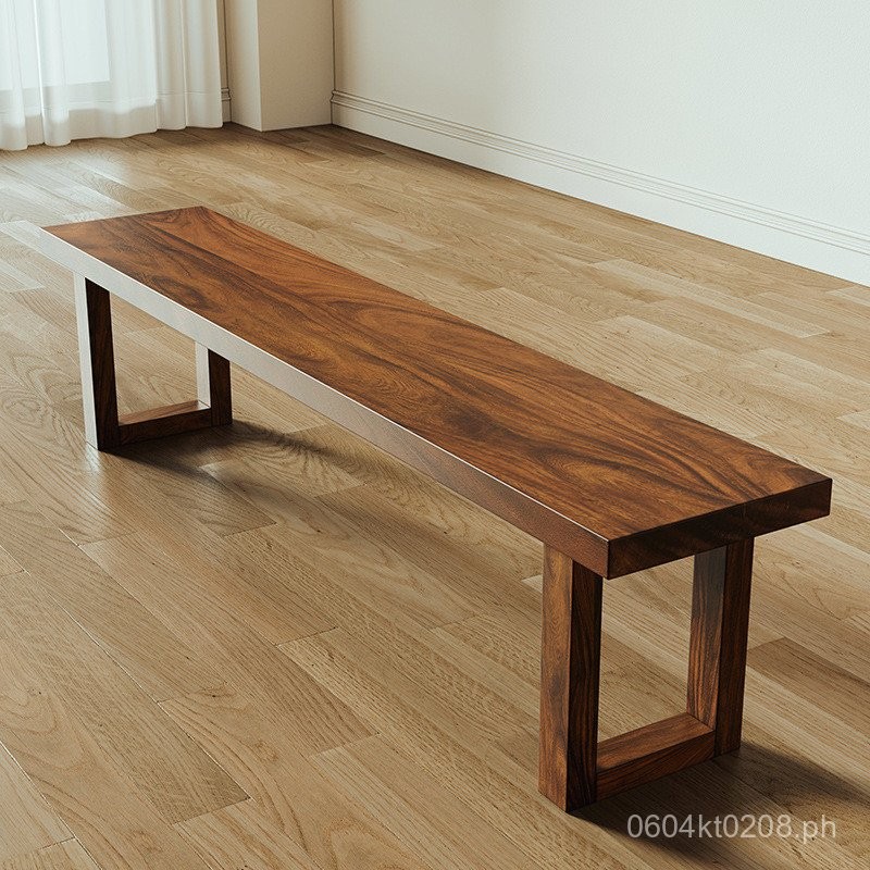 Tea Table Dining Table Long Bench Simple Solid Wood Creative Long Bench ...