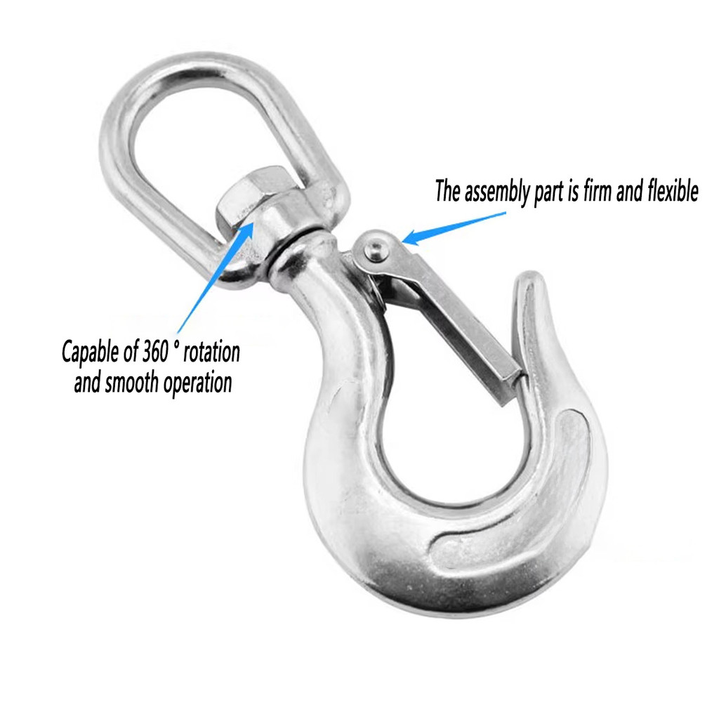 Stainless Steel Cargo Hook Directional Rotating Tick Crane Wire Rope ...