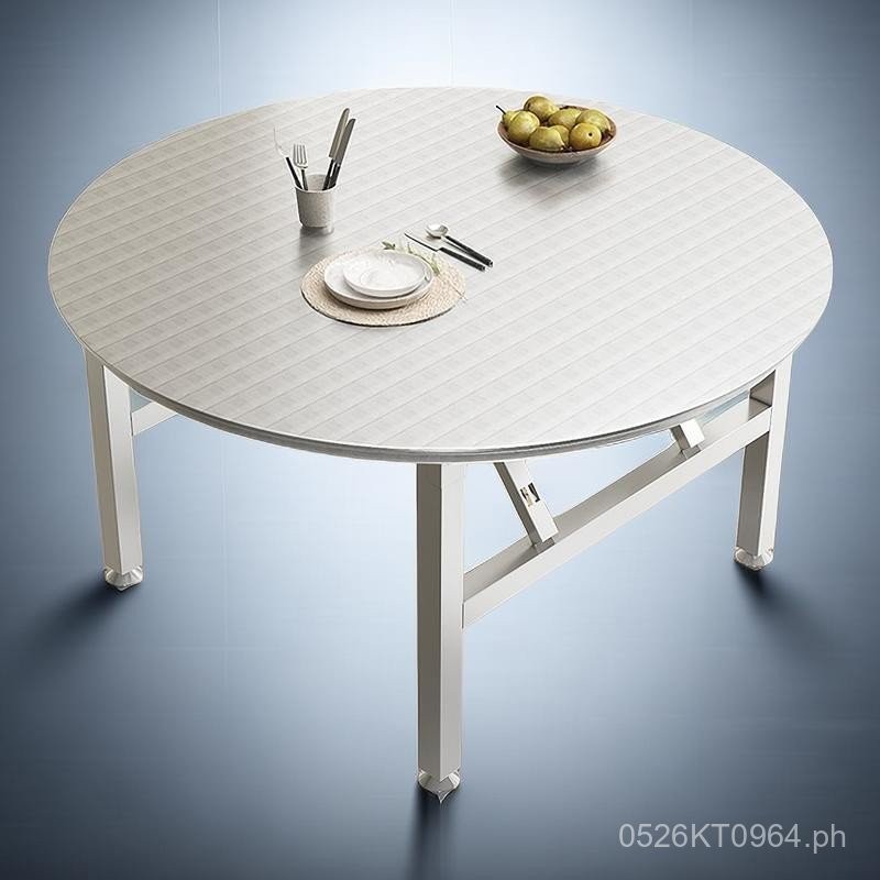Stainless Steel Rental House Round Table Extra Thick Family Folding ...