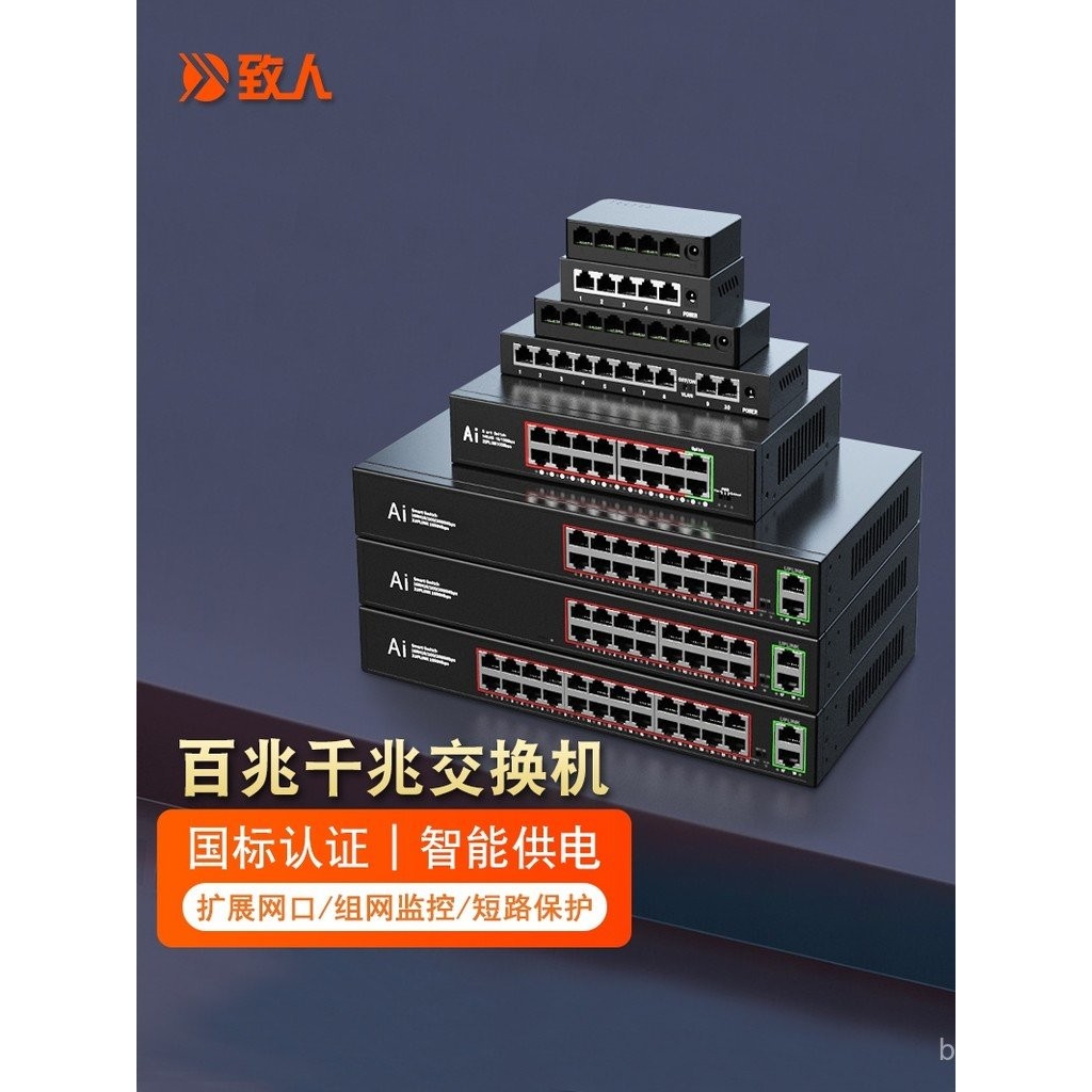 Gigabit and Fast Ethernet Switch for Home Use, Fiber Optic Cable ...