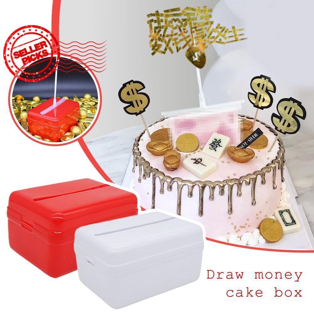 Cake Money Props Funny Toy Box Making For Birthday Cake Atm Party Money ...