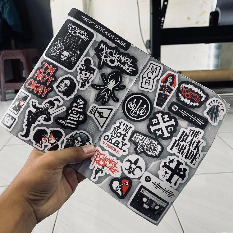 HP MCR Sticker Pack 28 Pcs Rock Band Stickers Anti-Fade Waterproof ...