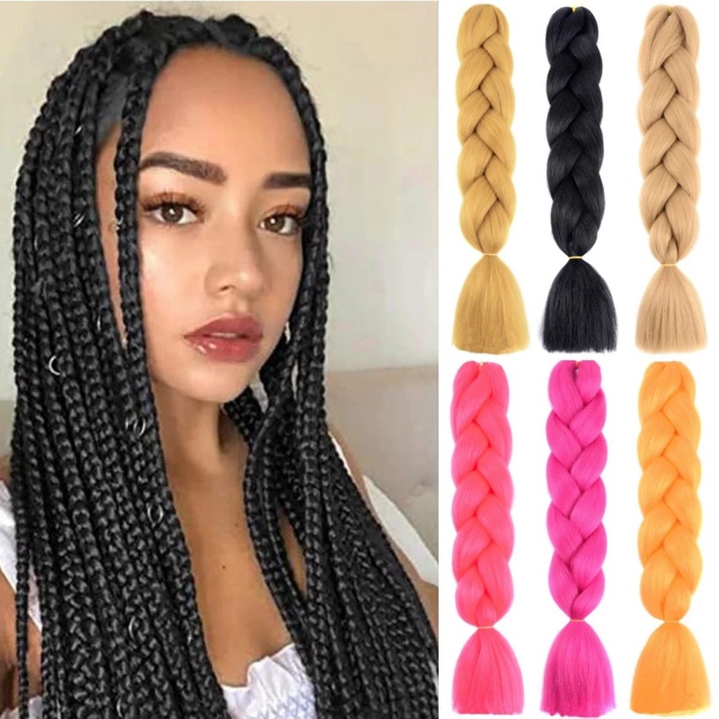Twist 60cm Braiding Fiber Synthetic DIY Women Wigs Weave Hair Braids ...