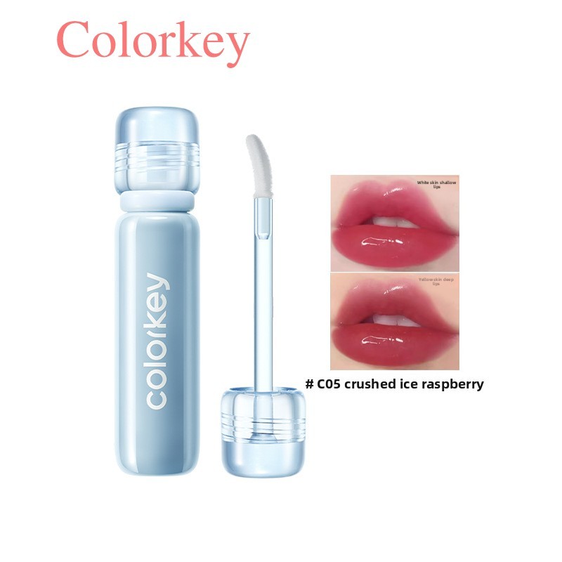 Colorkey Lip Glaze Small Ice Diamond Female Glass Lip Not Easy to Stick ...