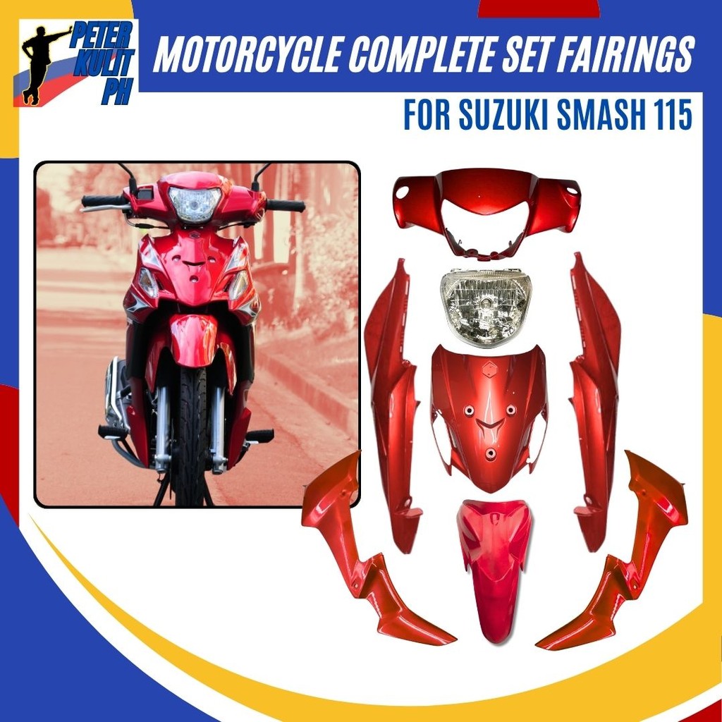 [ PKPH ] 12-in-1 Complete Fairings Set for Suzuki Smash 115 – Full Body ...