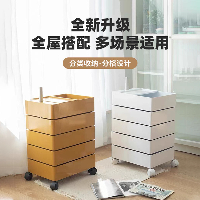 Living Room Sofa Side Cabinet Cosmetic Storage Locker Bedside Table ...
