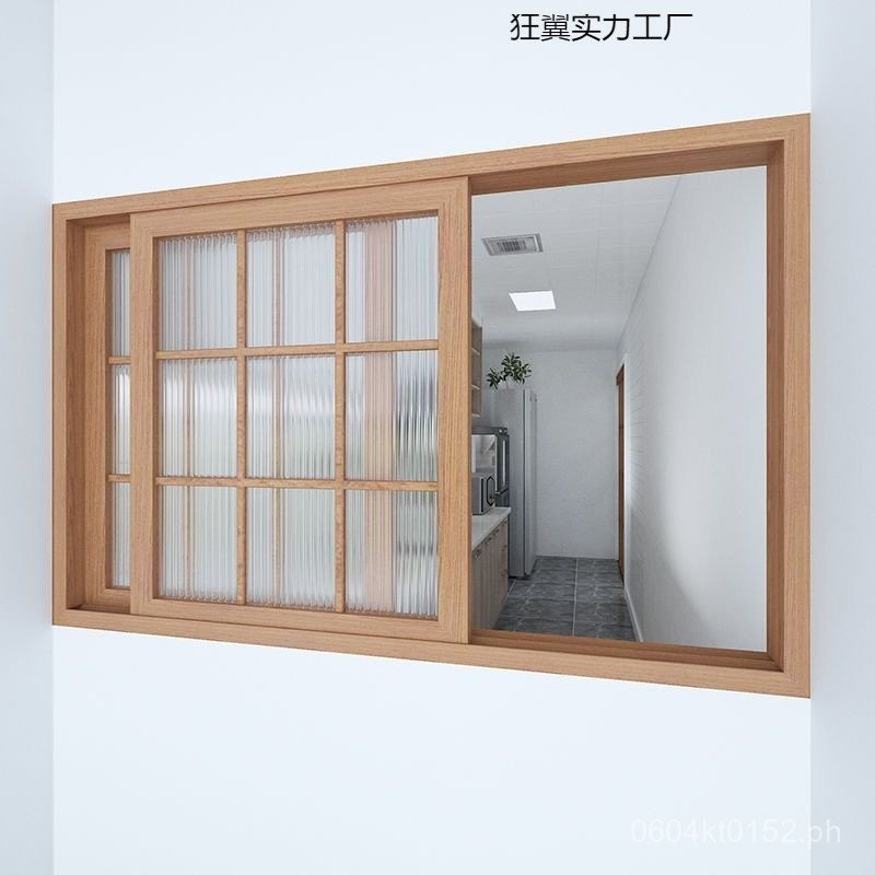 Sliding Window Push-Pull Solid Wood Indoor Upward Window Folding Wooden ...
