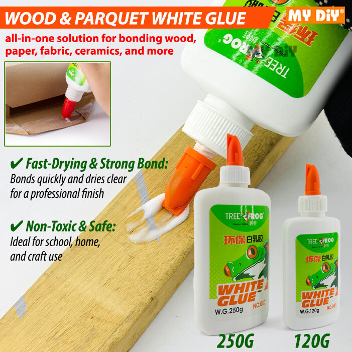 TREE FROG WOOD & PARQUET ADHESIVE WHITE GLUE FOR WOOD / GAM KAYU PUTIH ...