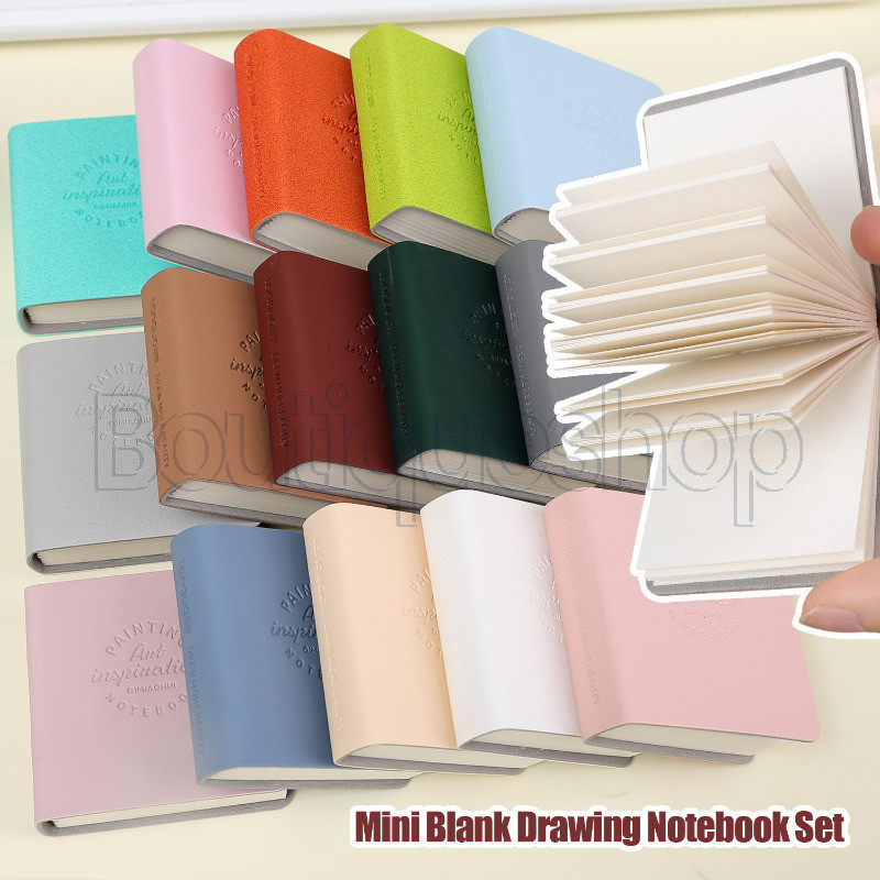 Mini Blank Drawing Notebook Set - Travel Journaling Pad - Study Plans ...