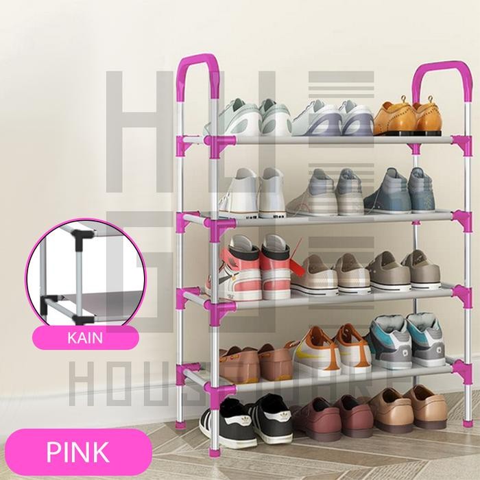 HUGO Multipurpose Portable Shoe Rack 4 & 5 Tier Shoe and Sandal Storage ...