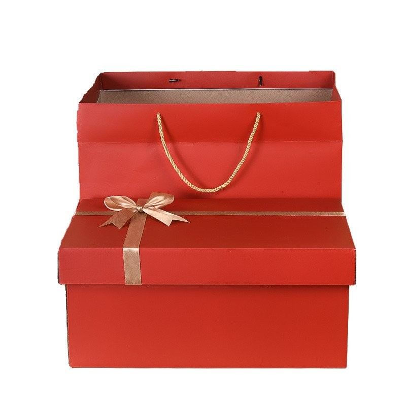 Empty Box Gift Box Rectangular Cardboard Birthday Red Box Wedding ...