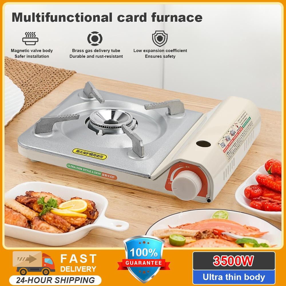 3500W 2N1 ultrathin New Portable Butane Gas Stove Mini Camping Portable ...