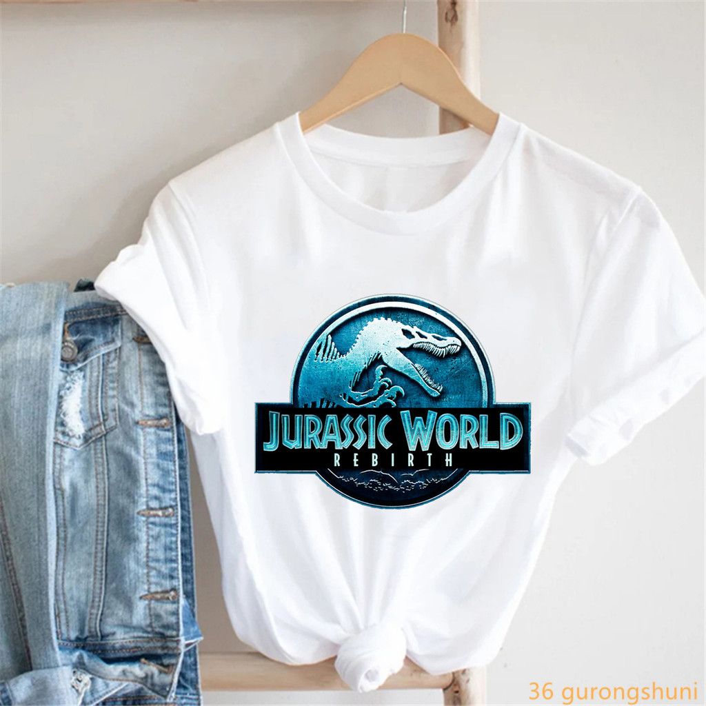T-shirt XL Jurassic Park – Personnages Kawaii Pop Art, Design Loot Crate, Bleu