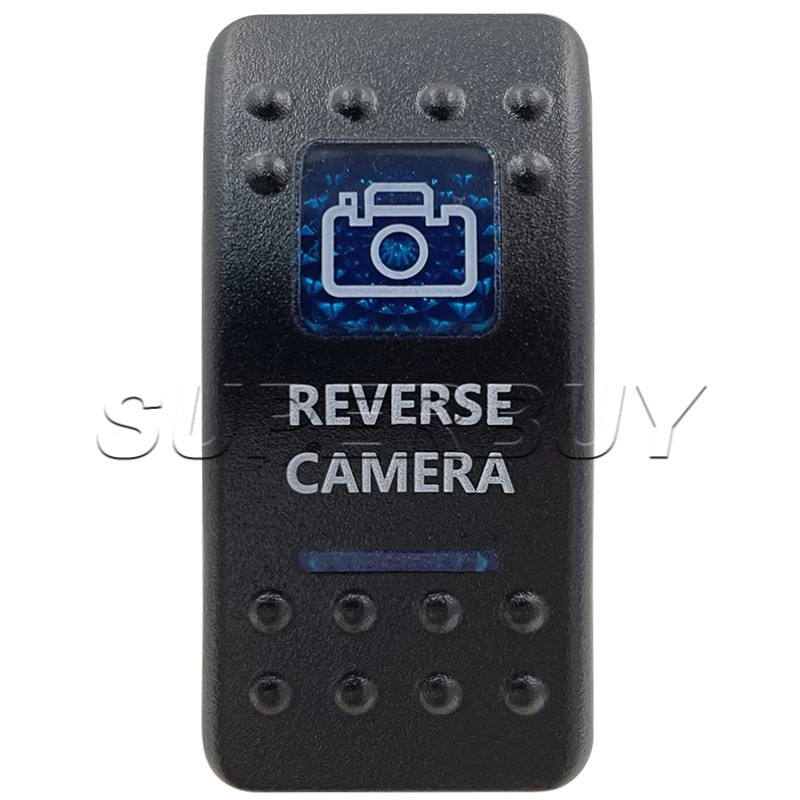 REVERSE CAMERA 5Pin 12V 20A Blue LED Waterproof Car Switch Bar ARB Push ...