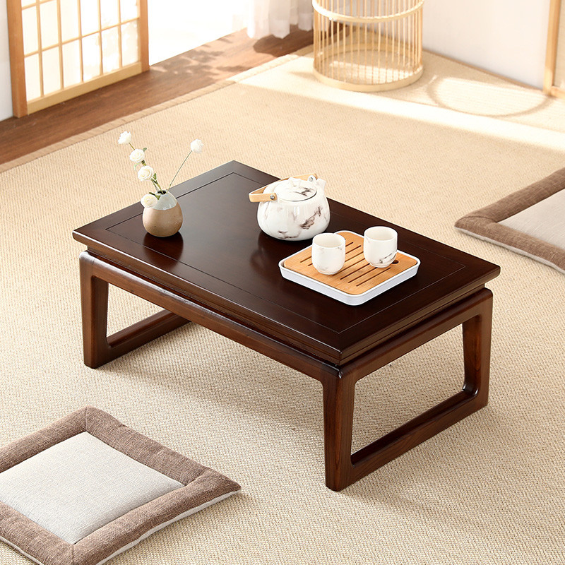 Tatami Table Bay Window Small Tea Table Solid Wood Tea Table Simple ...