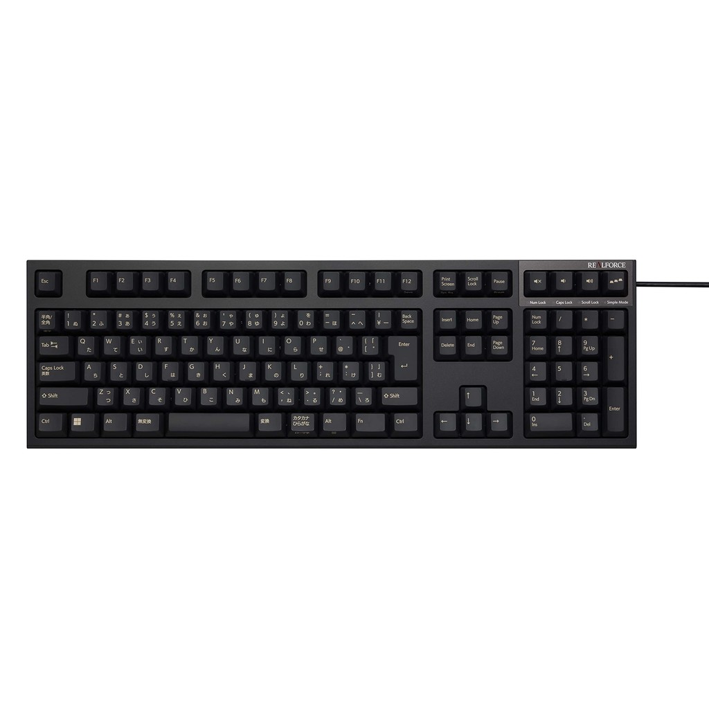 REALFORCE R3S Keyboard Standard Switch Wired Full 45g Japanese Layout ...