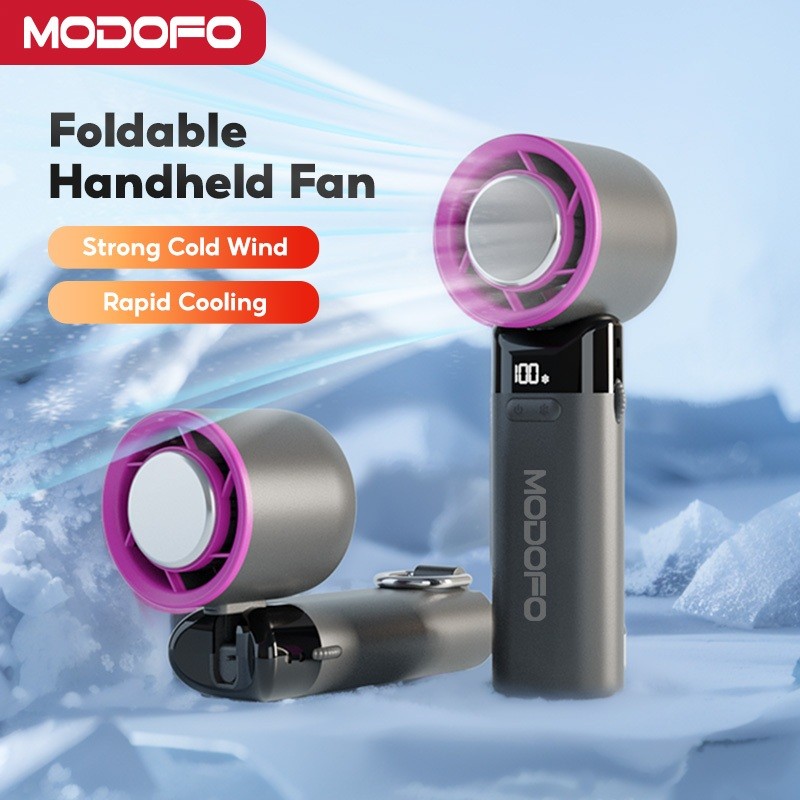 MODOFO Handheld Fan Pro1/Pro1S Mini Fan Rechargeable Jet Fan Strong ...
