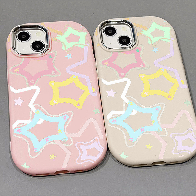 Star Pattern Phone Case IPhone 16 15 Pro Max 14 XR 13 11 12 Pro Max 8 7 ...