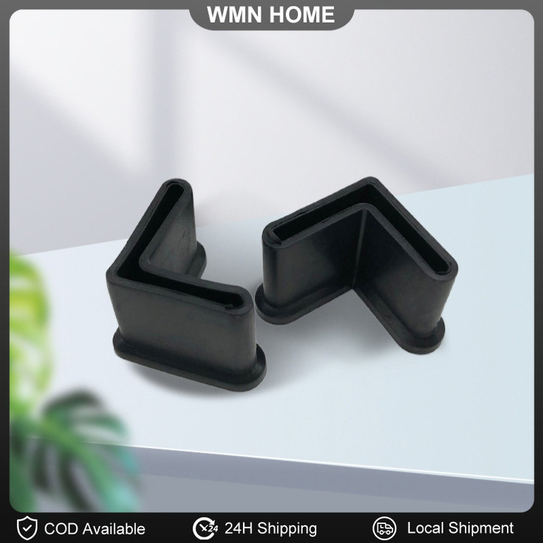 1x1 Inch (25MM) ANGULAR HEAVY DUTY Tubular Rubber Footings Stopper for ...