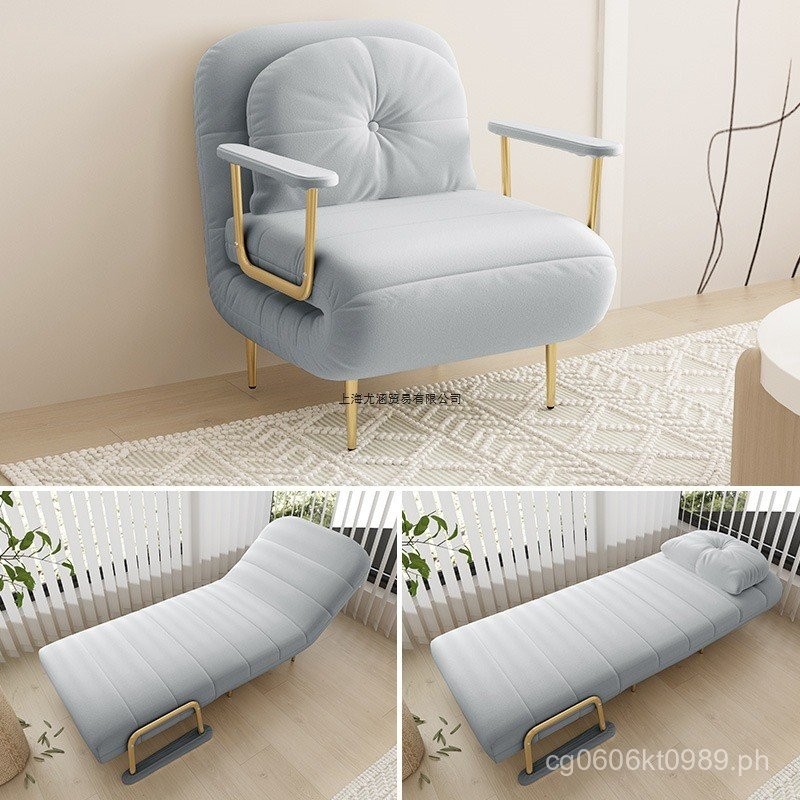 Dual-Use Cloud Folding Bed Sofa Bed Single Household Simple Balcony Bed ...