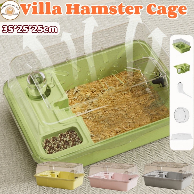 Picture of Multi-functional Hamster Cage With Running Wheel Water Bottle ...