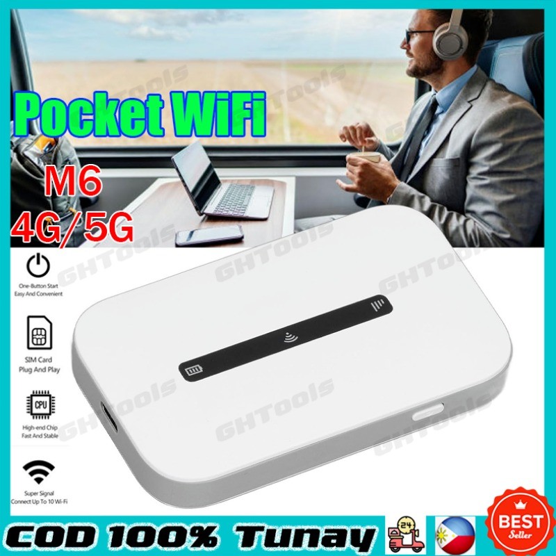 M6 3000mAh 4G/5G WIRELESS ROUTER Pocket WiFi Openline LTE Hotspot ...
