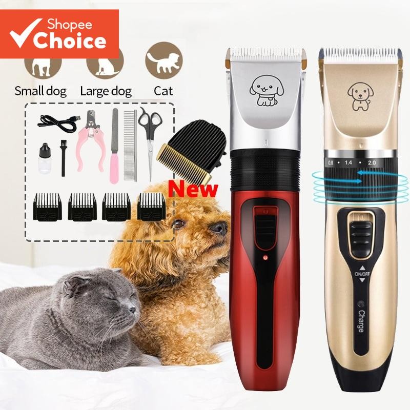 Rechargeable Electric Razor Grooming Kit for Dogs and Cats Full Trimmer ...