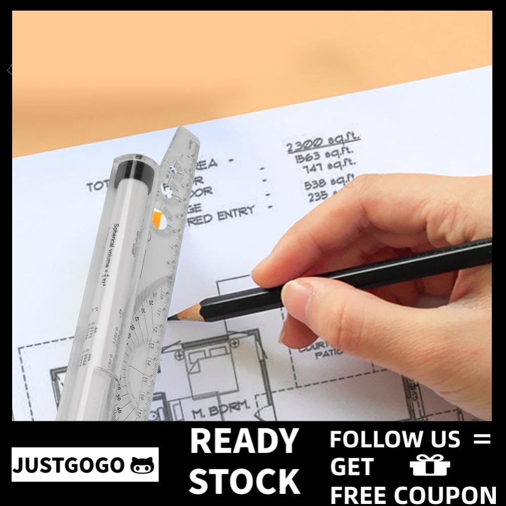 justgogo-ph nobrand 12-Inch Parallel PVC Plastic Ruler Metric Multi ...