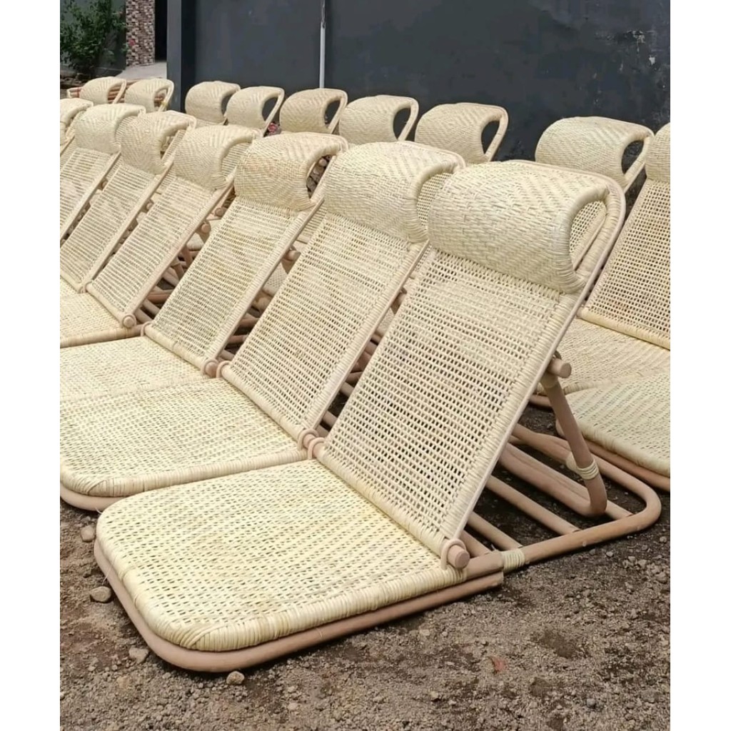Japanese Natural Rattan Tatami Lesehan Folding Chair | Shopee Philippines