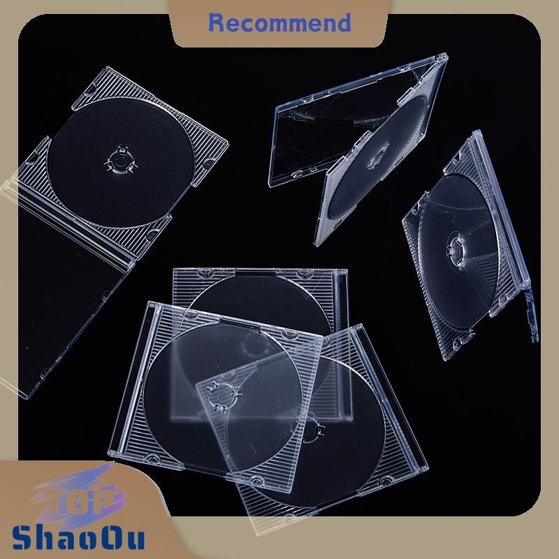 ShaOu 5/10pcs Household Standard Single Disc Storage Boxes DVD Case CD ...