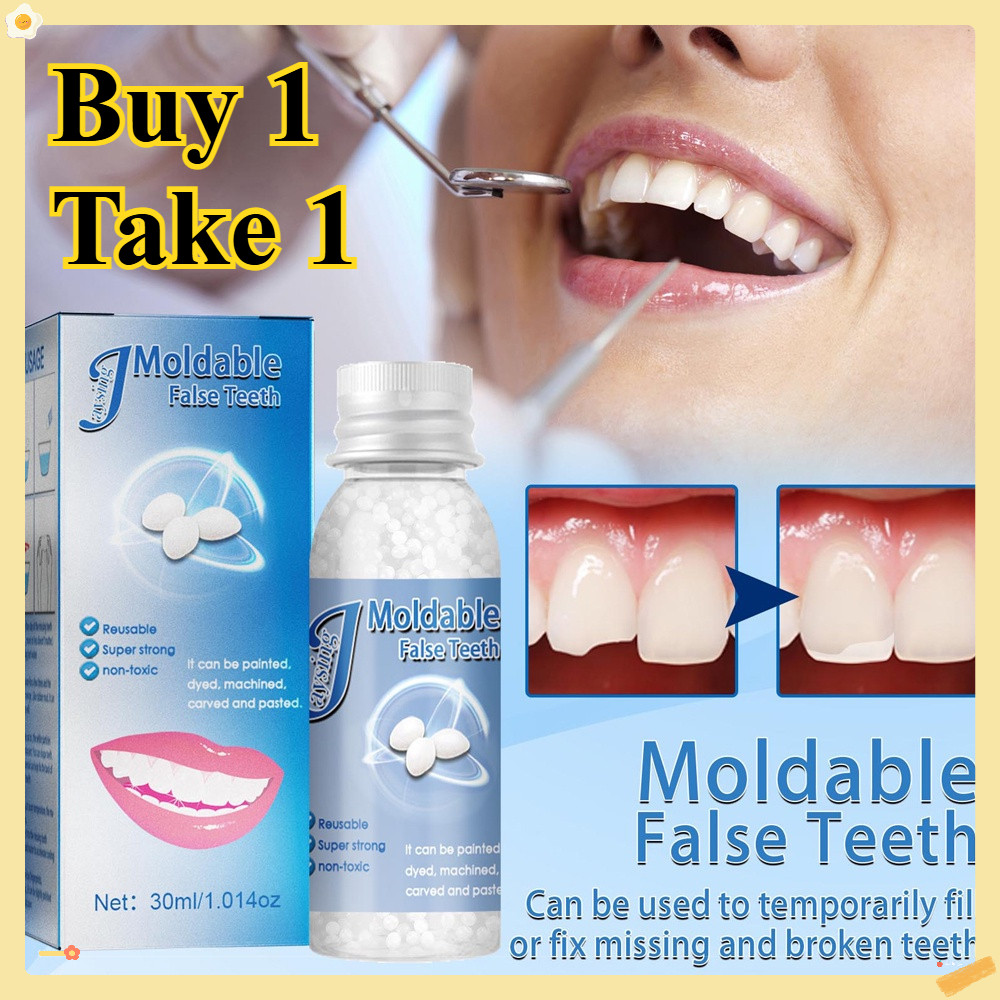 Buy 1 Take 1 box Temporary Tooth Repair Kit Filling Teeth Gaps Moldable ...