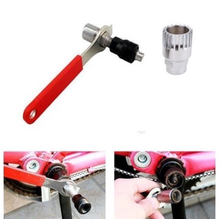Bike Crank Puller and Bottom Bracket Removal Tool Set Heavy Duty for ...