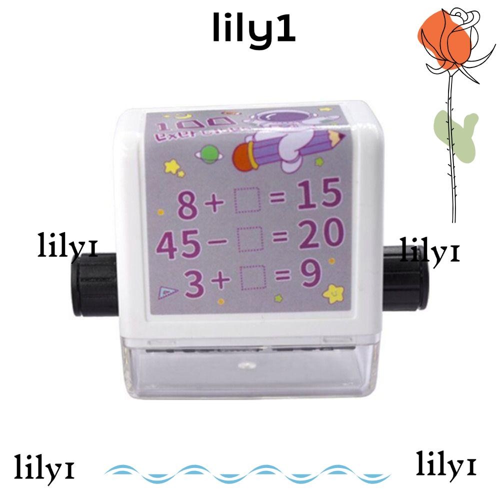 LILY Math Rolling Stamp, 2-in-1 Reusable Math Roller Stamp, Creative ...