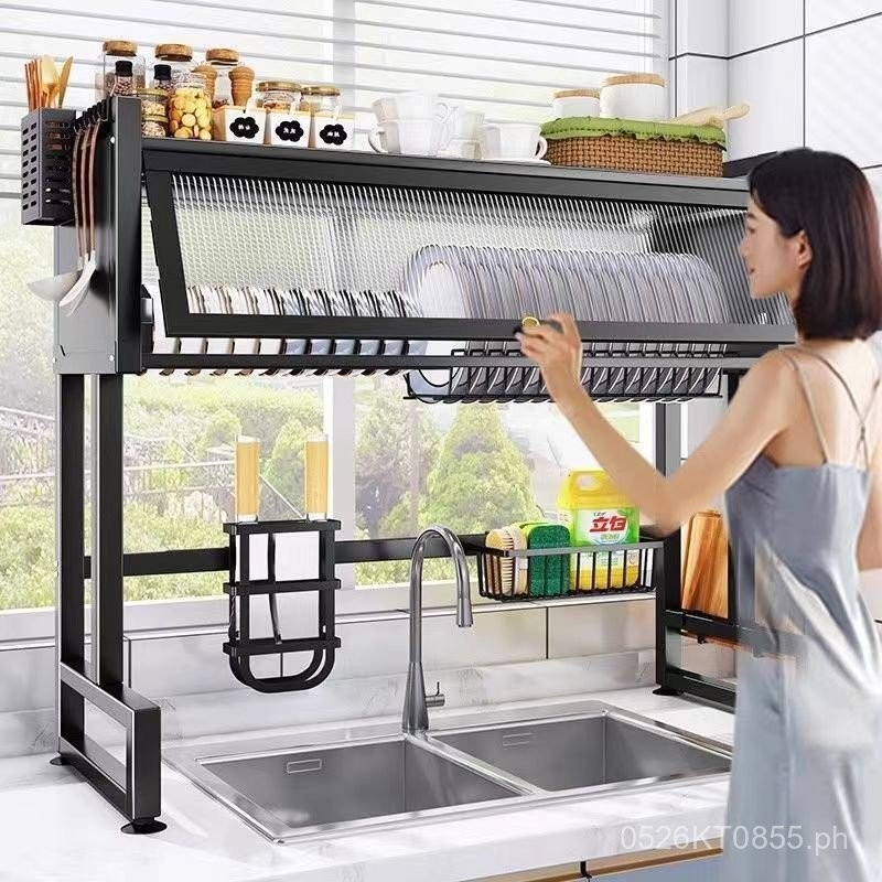 Multifunctional Sink Draining Rack Dish Rack Countertop Kitchen ...