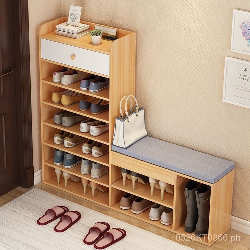 Simple Shoe Rack Nordic Large Capacity Home Shoe Changing Stool Shoe ...