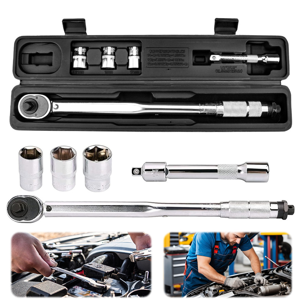 【Manila Ready】1/2-Inch Drive Click Torque Wrench Adjustable Torque ...
