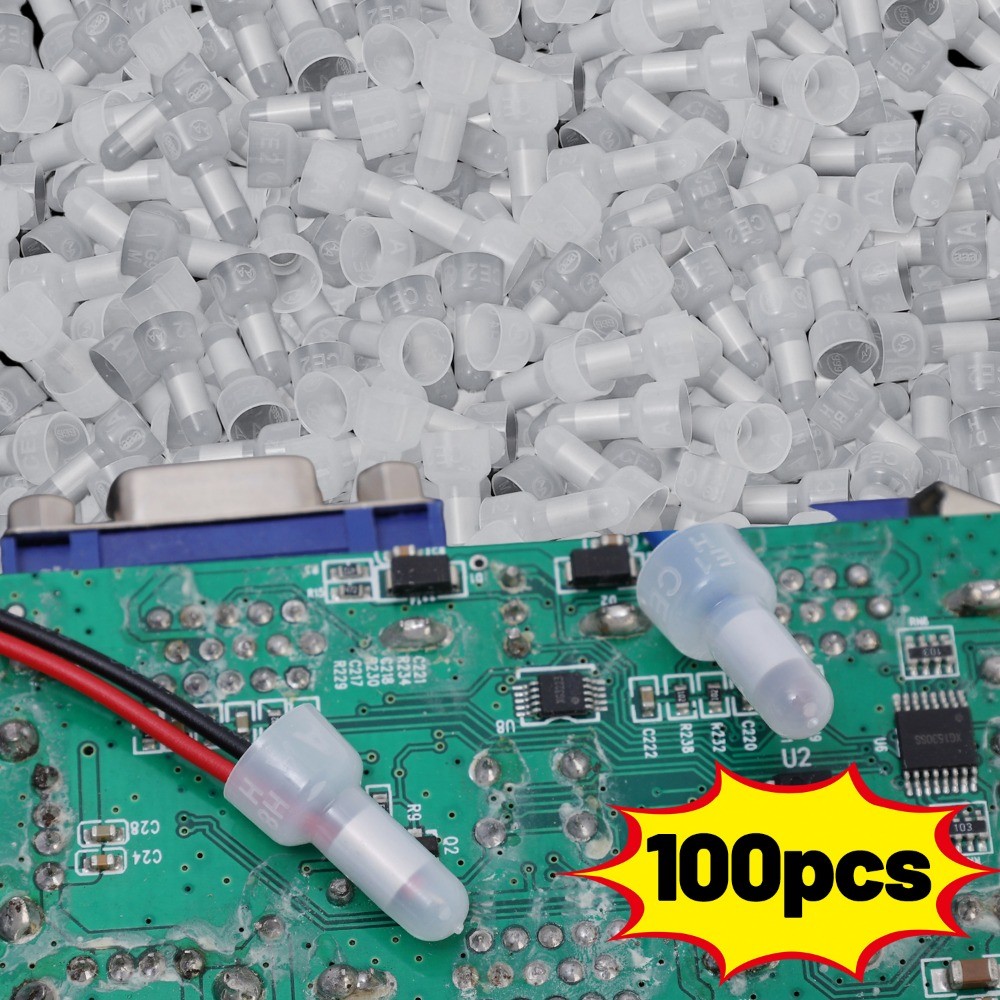 100Pcs/Pack Transparent Wiring Close Terminal CE-2X Fast Wiring ...