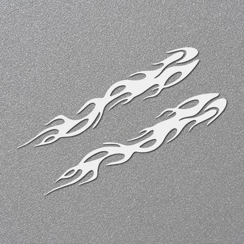 2 PCS Honda Fire Flames Sticker for Motor Stickers Waterproof ...