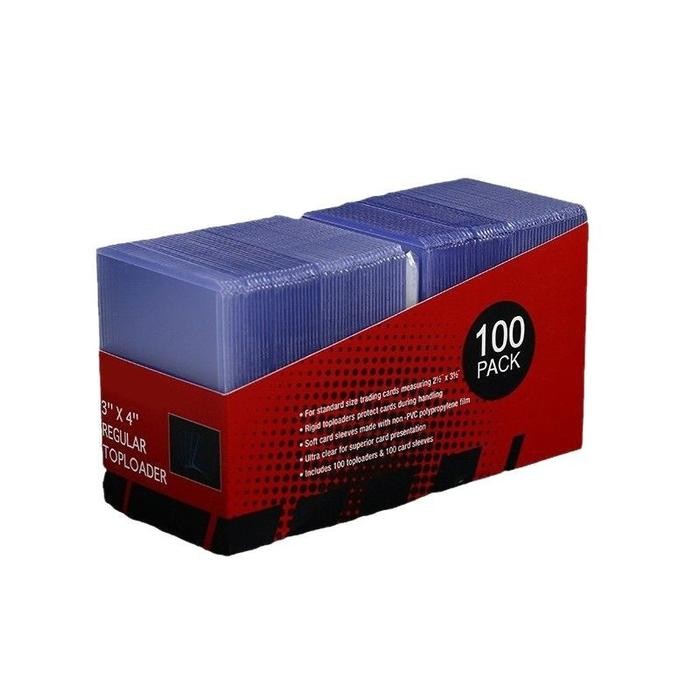 Novice Minerva Bulk 100pc Toploader Standard Quality TCG card holder ...