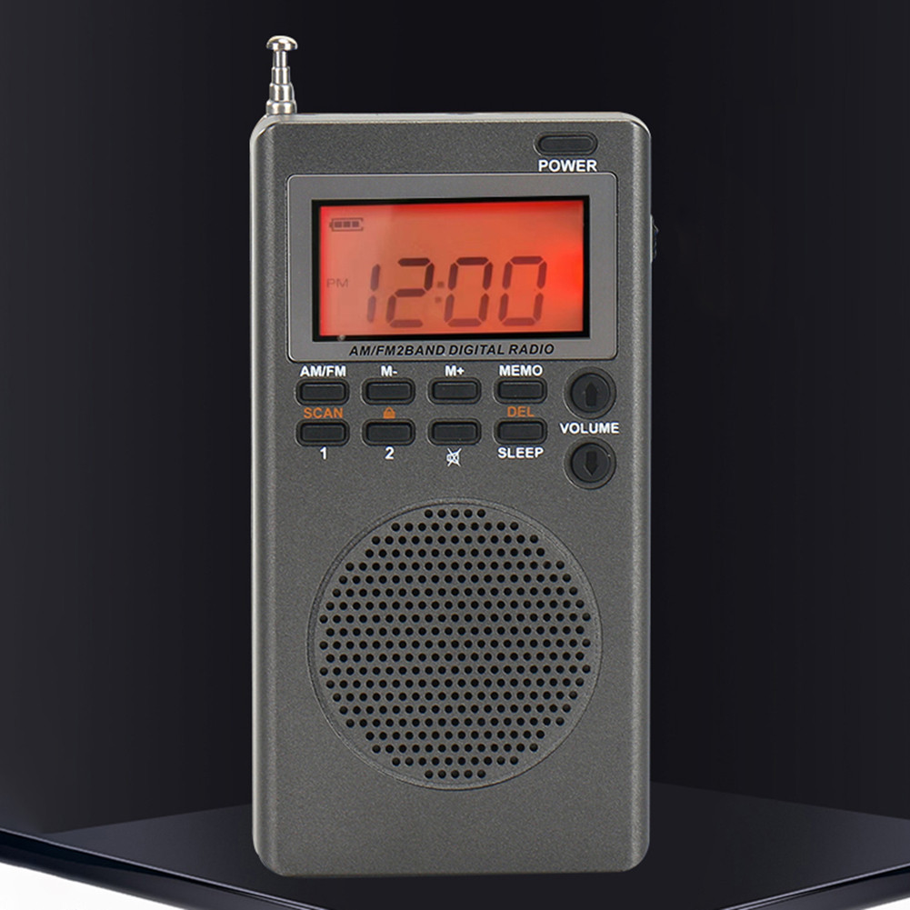 AM FM Portable Radio Built-in Speaker Alarm Clock Sleep Timer Digital ...