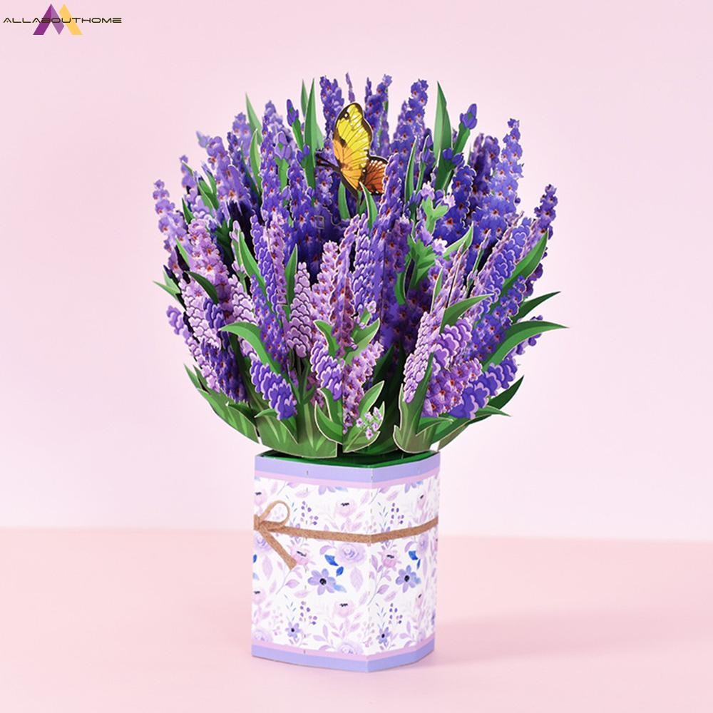 Paper Flowet Pop Up Cards Forever Flower Bouquet 3D Pop Up Greeting ...