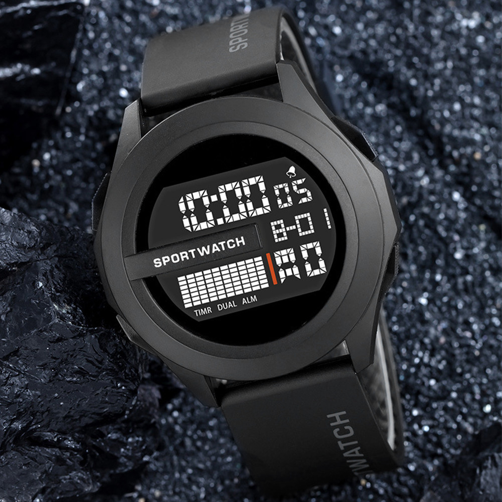 Men's Sports Waterproof Electronic Watch Digital Backlight Alarm Clock ...