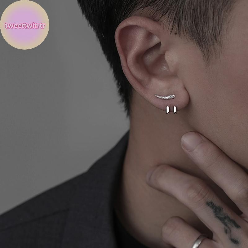 TRITR New Punk Earring For Men Detachable Dual Purpose Stud Earrings Prong  Ear Charms Fashion Jewelry PH