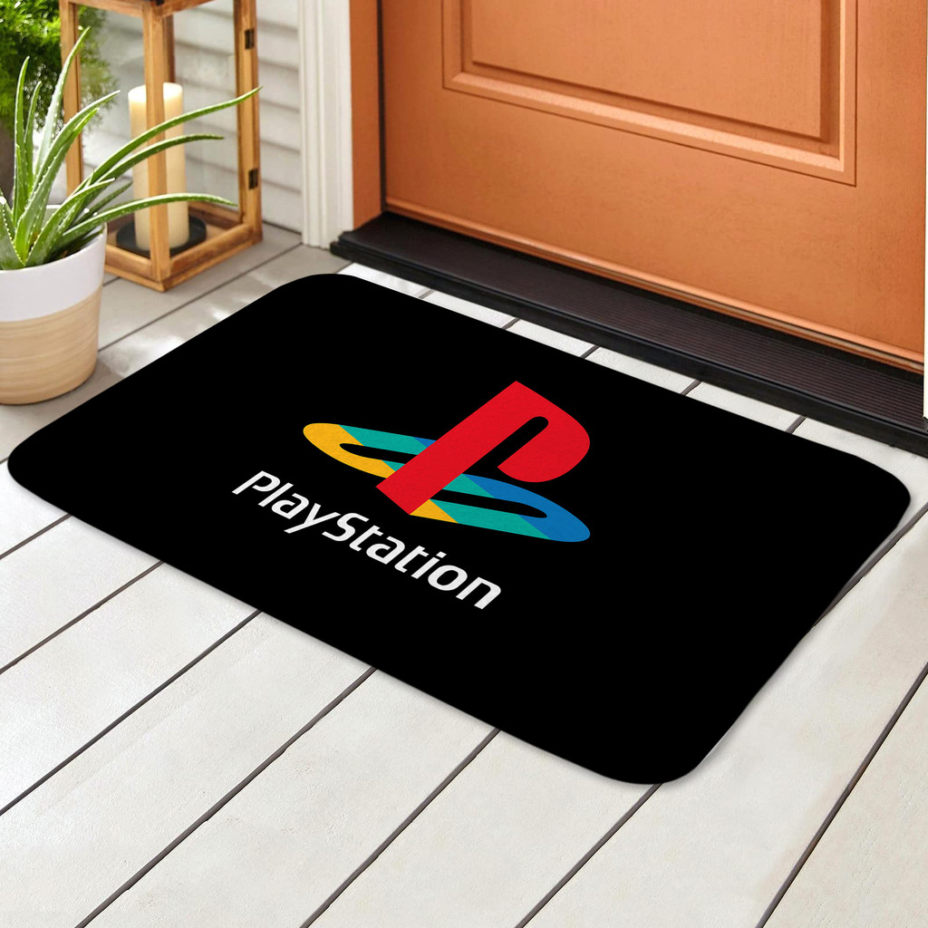 PlayStation Logo Door Mat Slip-resistant Rugs Pad Bathroom Shower
