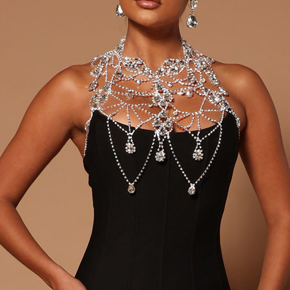 Multi-Layer Chest Chain Fashion Niche Chest Accessories Ladies Dress ...