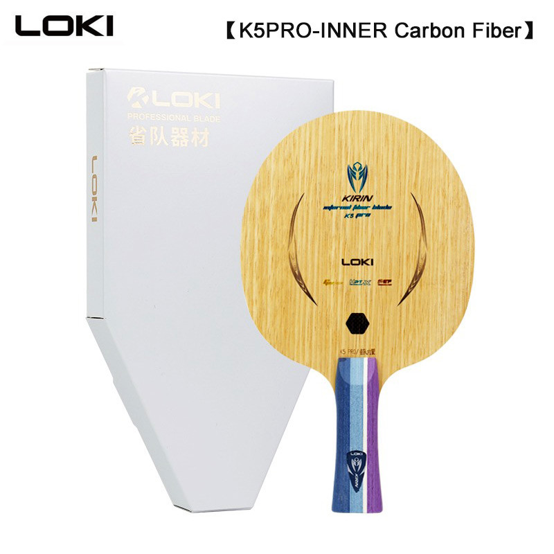 LOKI K5 PRO Table Tennis Blade（5Wood+2Carbon，OFF+）INNER Carbon Fiber ...