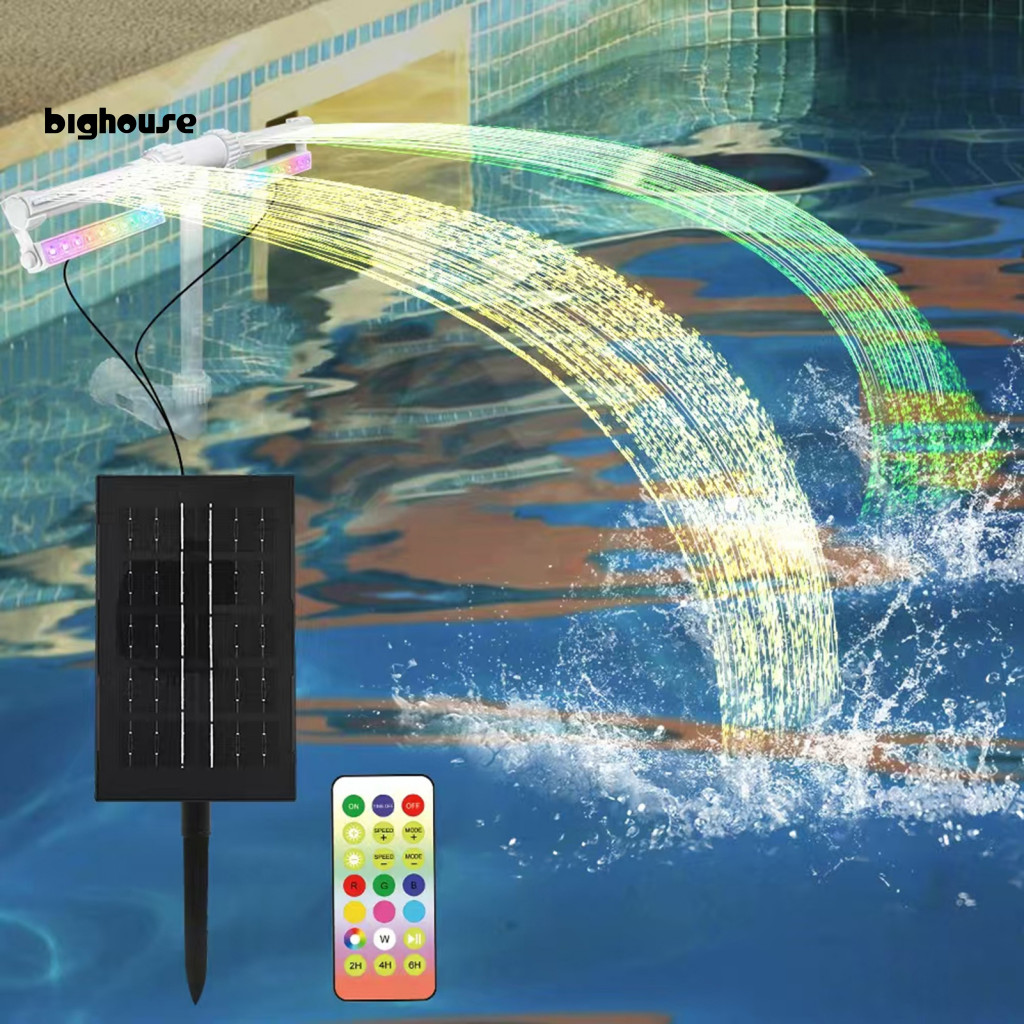Timer-controlled Pool Fountain Swimming Pool Corner Coverage Fountain ...