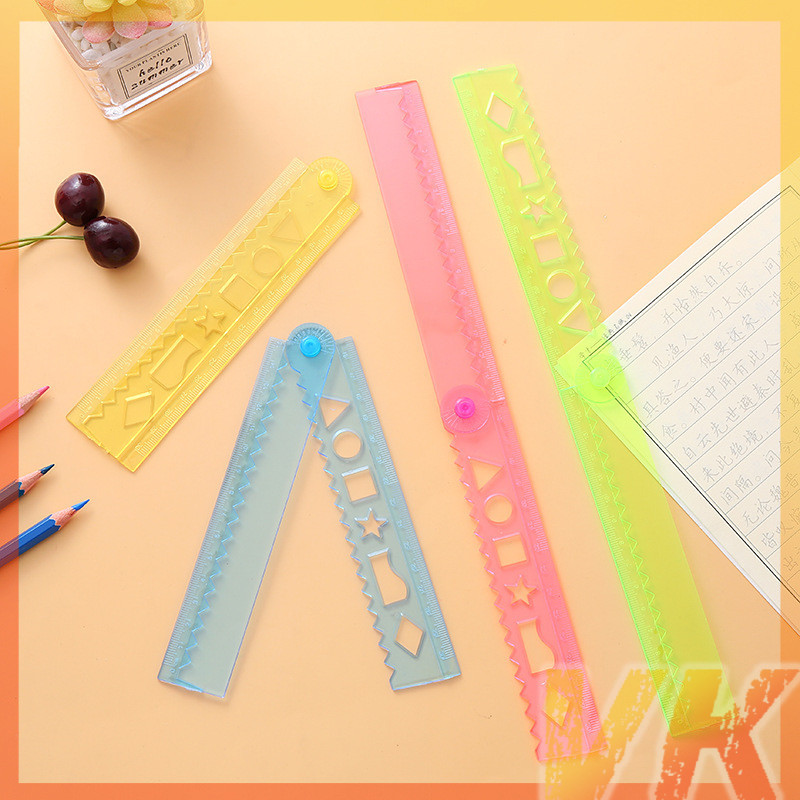 VK Ruler 30cm Rotating Folding Ruler Children's Primary School Supplies ...