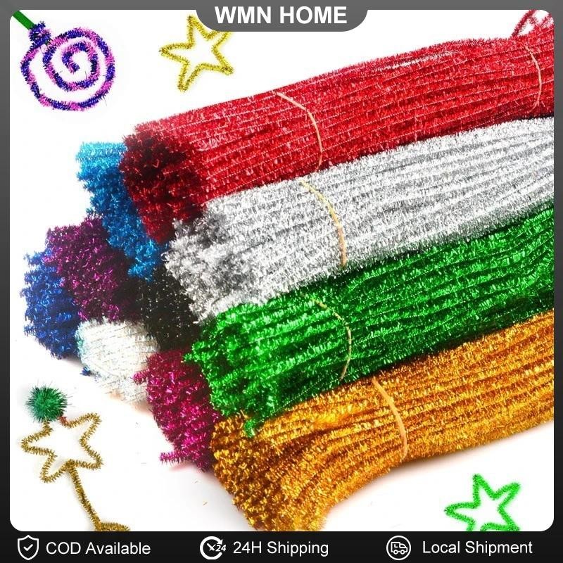 100PCS Glitter Colorful Twisted Rod DIY Handcraft Bar Wire Imaginative ...