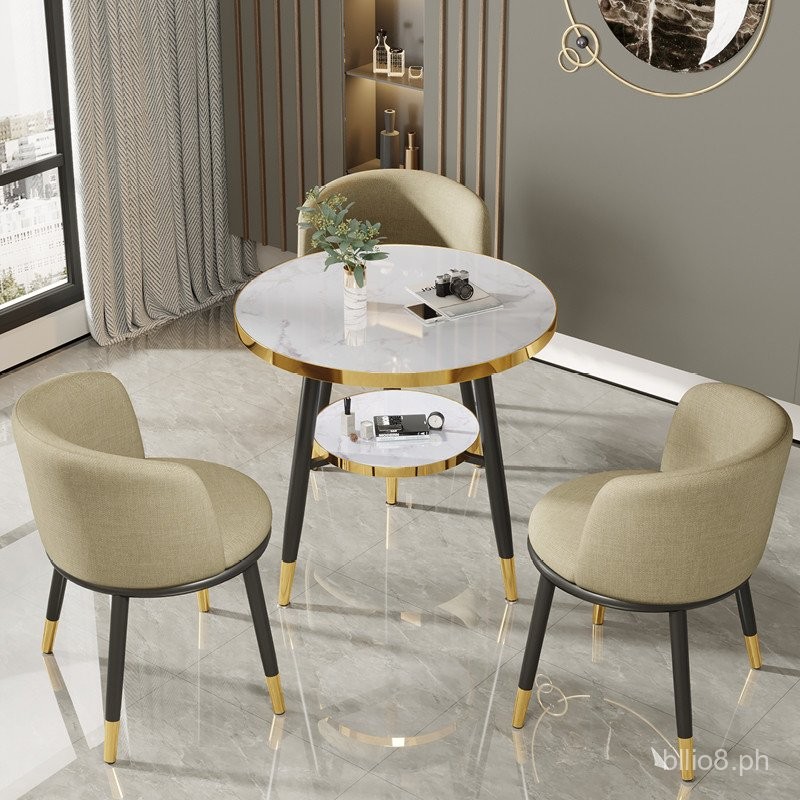 Light Luxury Reception Negotiation Table and Chair Set Business ...
